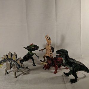 Kid Galaxy Dinosaurs On The Loose Set of 5 Fully posable lights sounds toy